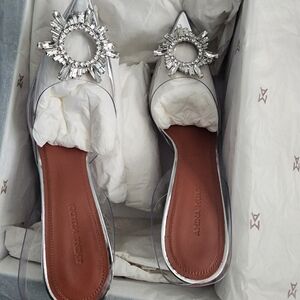 Amina Muaddi Glass heels size 38